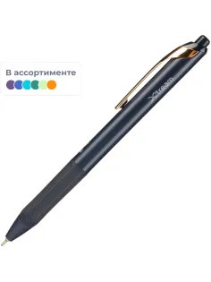 Ручка шариковая автомат. Deli EQ88-BL,син,игол.нак,0,7мм,пониж.вязк,2цв .сс