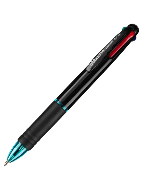 Ручка шариковая автомат. Attache Luminate, 4 цвета,манж