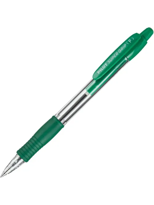 Ручка шариковая автомат. BPGP-10R-F G SUPER GRIP зеленого цвета