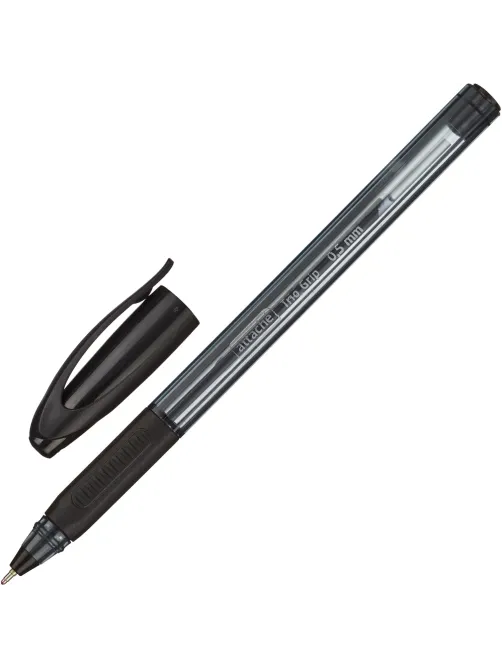 Ручка шариковая неавтомат. Attache Glide TrioGrip 0,5мм,чер,масл,манж