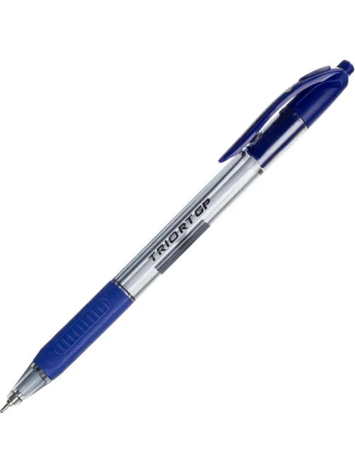 Ручка шариковая автомат. Unimax Glide Trio Steel 0,7мм,син,мас,5шт/уп