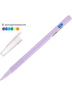 Ручка шариковая неавтомат. Deli EQ31,пул.нак0,7,круг,мягк.грип,син,в асс
