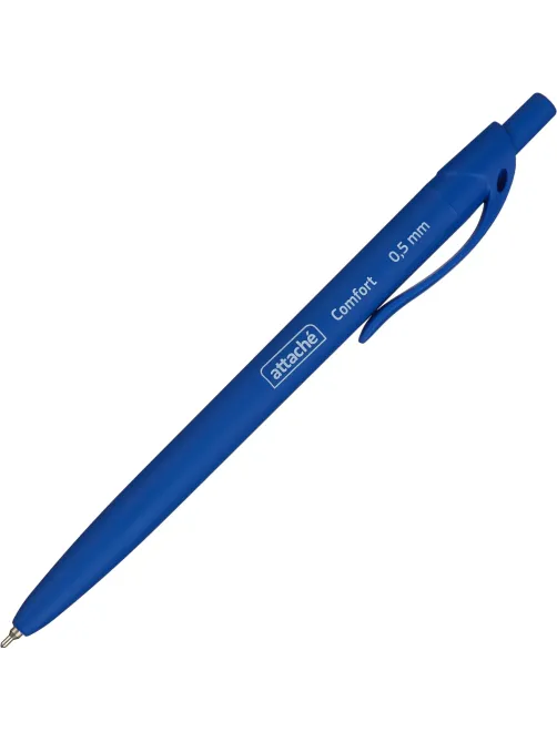 Ручка шариковая автомат. Attache Comfort маслян корп Soft touch 0,5мм