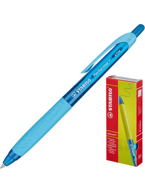 Ручка шариковая автомат. STABILO Performer+ 0,35,син,масл,манж328/3-4