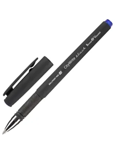 Ручка шариковая неавтомат. CityWrite.BLACK 1.0мм, син,манж,20-0015