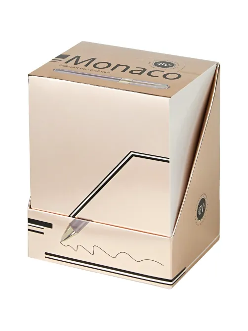 Ручка шариковая неавтомат. BV MONACO.TOTALBEIGE 0.5мм, синяя, 20-0125/30