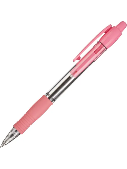 Ручка шариковая автомат. BPGP-10R-F P SUPER GRIP син,масл,манж,роз.к