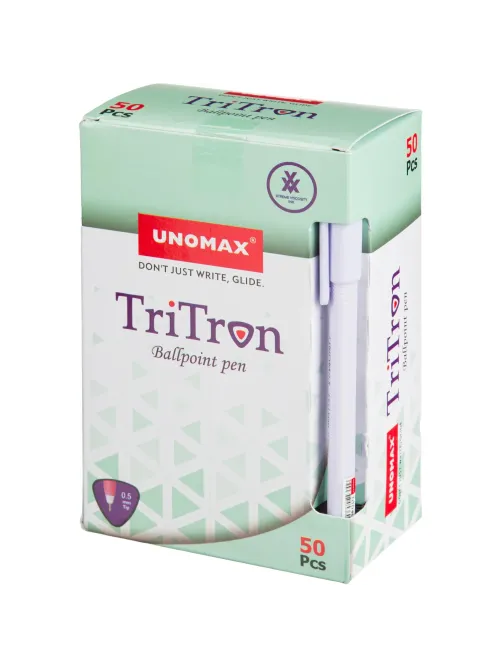Ручка шариковая неавтомат. Unomax Tritron 2x д/ш0,5мм,л.0,3мм син,асс