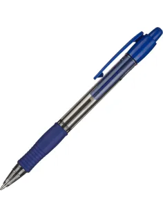 Ручка шариковая автомат. PILOT BPGP-10R-M-L резин.манжет.син 0,25мм