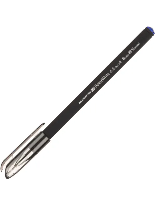 Ручка шариковая неавтомат. BV PointWrite Black 0,38мм синяя 20-0265
