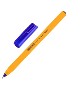 Ручка шариковая неавтомат. PENSAN YELLOW 1,0мм,син,масл,треугTR-23/50