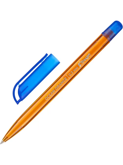 Ручка шариковая неавтомат. Комус Ocean Orange,масл,син,0,3мм,орнж.к,Россия