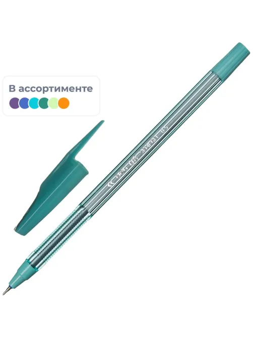 Ручка шариковая неавтомат. Deli Think 0,7мм,лин.0,5мм,масл,син,асс.EQ8-C