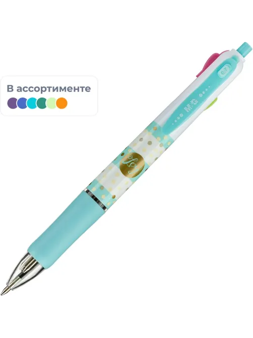 Ручка шариковая автомат. M&G 4 цв в 1,манж,0,7 мм асс ABP803R5040796C