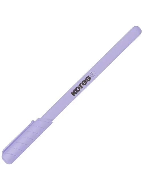 Ручка шариковая неавтомат. KORES Pastel K0R-M,син,масл,асс. 37086