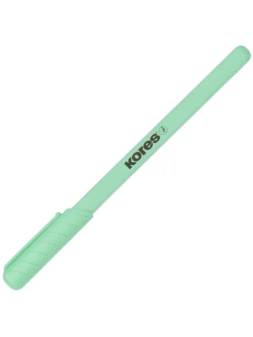 Ручка шариковая неавтомат. KORES Pastel K0R-M,син,масл,асс. 37086