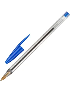 Ручка шариковая неавтомат. BIC Cristal синий  0,32 мм Франция