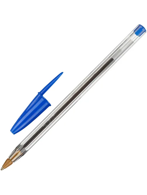 Ручка шариковая неавтомат. BIC Cristal синий  0,32 мм Франция