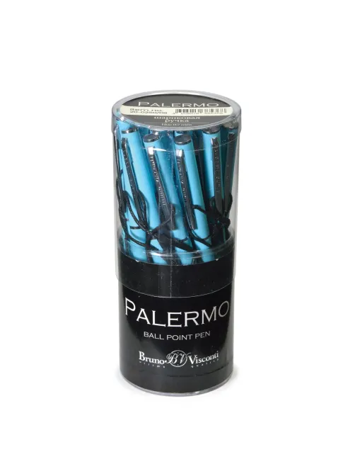 Ручка шариковая автомат. PALERMO бирюз.мет.корп, 0,7мм син 20-0250/09