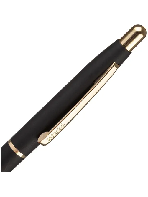 Ручка шариковая автомат. Attache 4007BL автомат.,метал.корпус,черн GT
