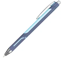 Ручка шариковая автомат. Комус Ultra Tech,д.ш.0,5мм,лин.0,3мм,син,сер-г.кор