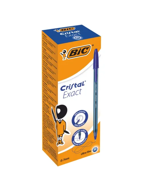 Ручка шариковая неавтомат. BIC Cristal Exact С0,масл,28 К20