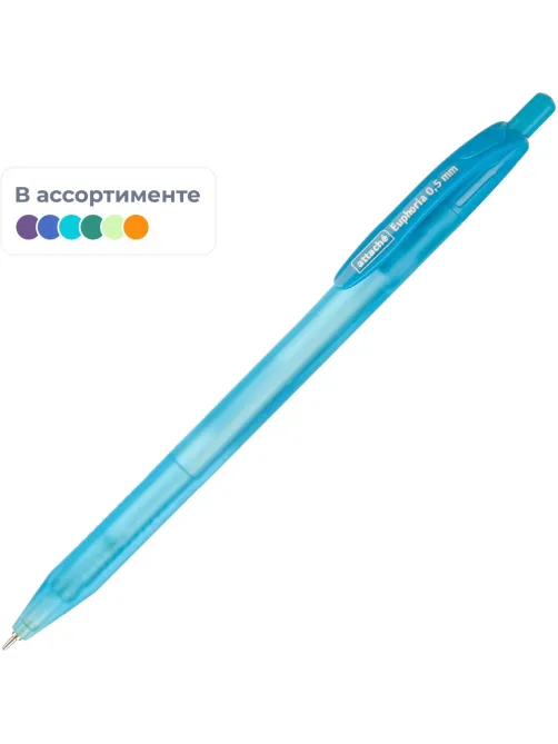 Ручка шариковая автомат. Attache Euphoria масл,син,асс