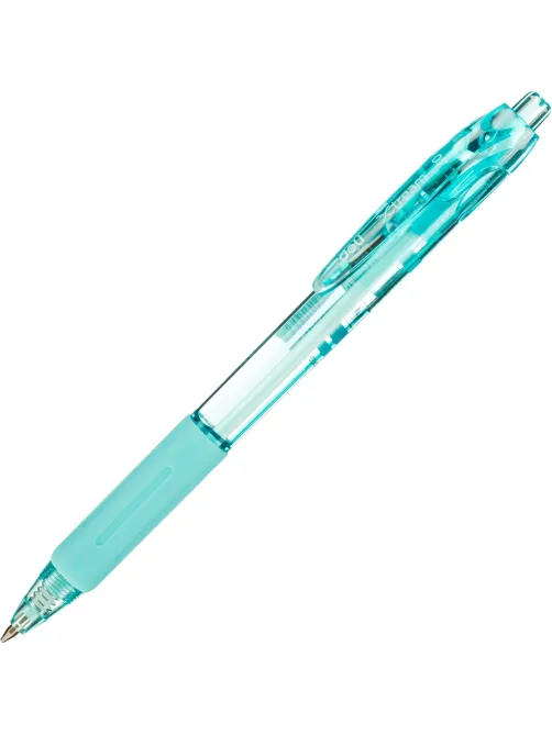 Ручка шариковая автомат. Deli EQ057-BL,син,пулев.нак,0,7мм,рез.грип,4цв.асс