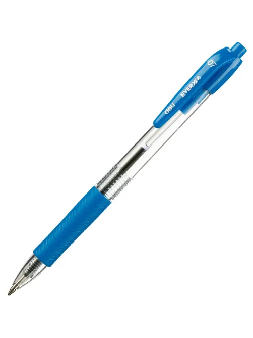 Ручка шариковая автомат. Deli Every, EQ60-BL,син,пул нак.0,7мм
