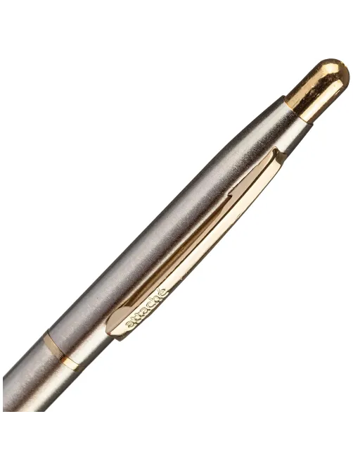 Ручка шариковая автомат. Attache 4007CN метал.корпус, сталь GT