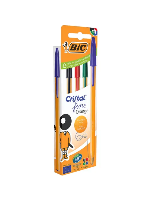 Набор шариковых ручек неавт. BIC ORANGE набор 4цв асс 8308541/516337Франция
