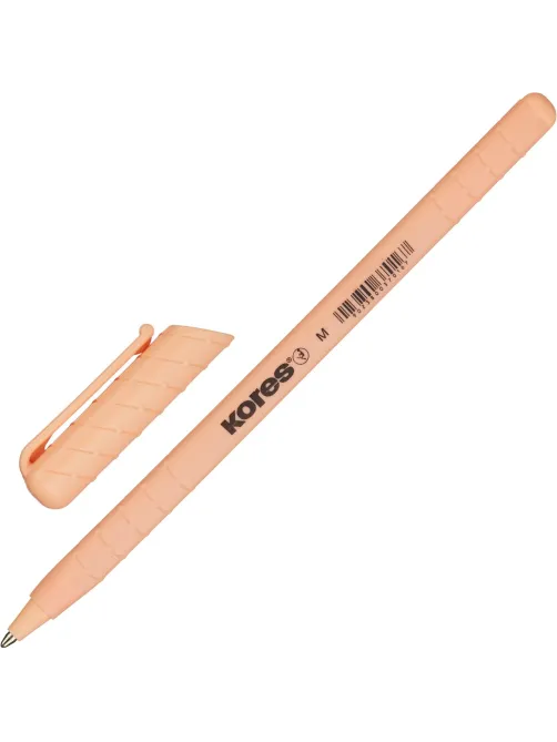 Ручка шариковая неавтомат. KORES Pastel K0R-M,син,масл,асс. 37086