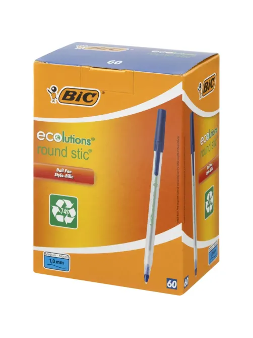 Ручка шариковая неавтомат. BIC Round Stic ECO тл 0,32мм синяя 8932403