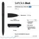Ручка шариковая автомат. SoftClick.Black 0.7мм синяя 20-0102