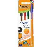 Набор шариковых ручек неавт. BIC ORANGE набор 4цв асс 8308541/516337Франция