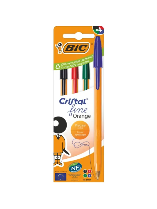 Набор шариковых ручек неавт. BIC ORANGE набор 4цв асс 8308541/516337Франция