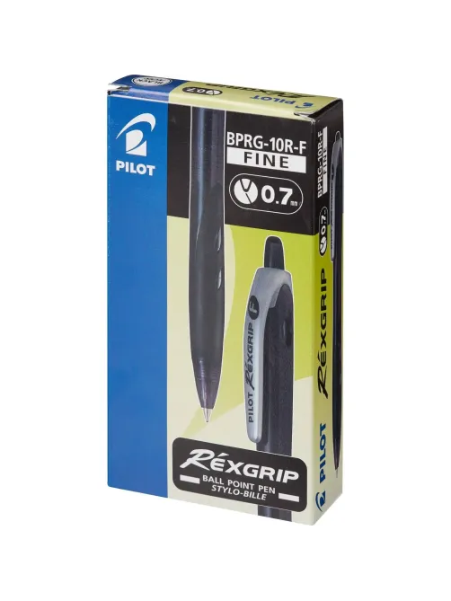 Ручка шариковая автомат. PILOT BPRG-10R-F REXGRIP черн,0,22,масл,манж