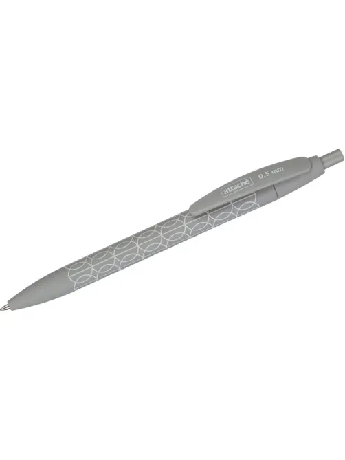 Ручка шариковая автомат. Attache Comfort сер.к,softtouch,масл,0,5,син
