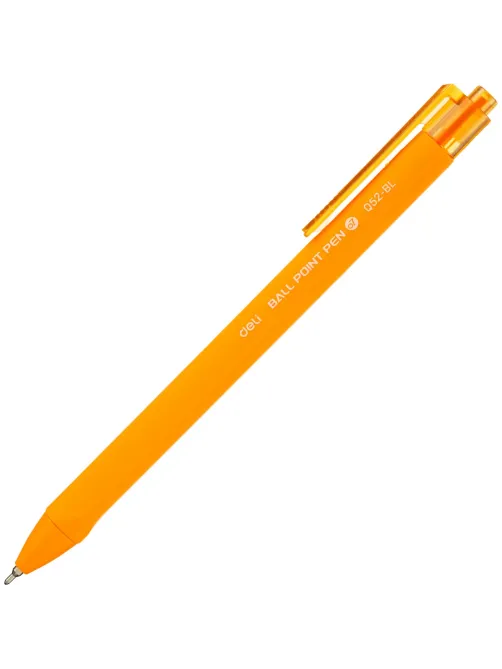 Ручка шариковая автомат. Deli EQ52-BL,гибр.нак 0,7,син.черн,в асс