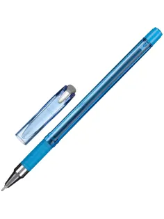 Ручка шариковая Комус Blue Rain, д.ш. 0,7 мм, гол.корп, манж., синяя