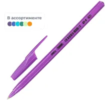 Ручка шариковая неавтомат. Deli Think шар0,7мм,лин0,5мм син,масл,асс