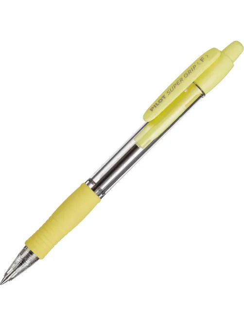 Ручка шариковая автомат. BPGP-10R-F Y SUPER GRIPсин,масл,ж.манж,0,22