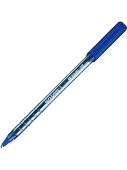 Ручка шариковая неавтомат. KORES К1 F(0,7мм) треуг.корп, син.ст.39511