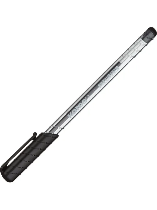 Ручка шариковая неавтомат. KORES К1 F(0,7мм)треуг.корп,черн.ст. 39521