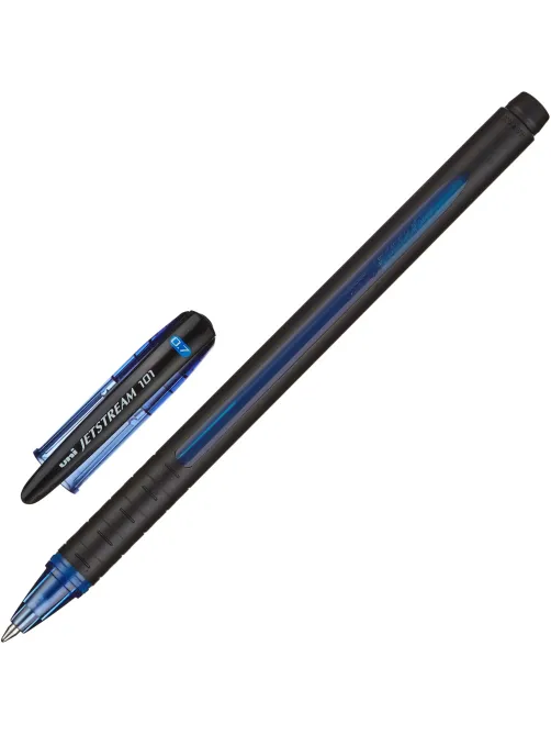Ручка шариковая неавтомат. Uni Jetstream SX-101-07 син,0,7,масл,манж