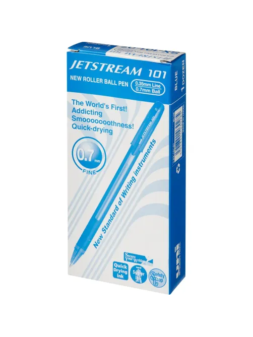 Ручка шариковая неавтомат. Uni Jetstream SX-101-07 син,0,7,масл,манж