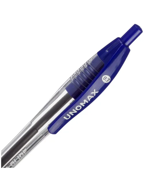 Ручка шариковая автомат. Unomax UltraGlideRT0,3мм,шар0,7,син,масл,ман