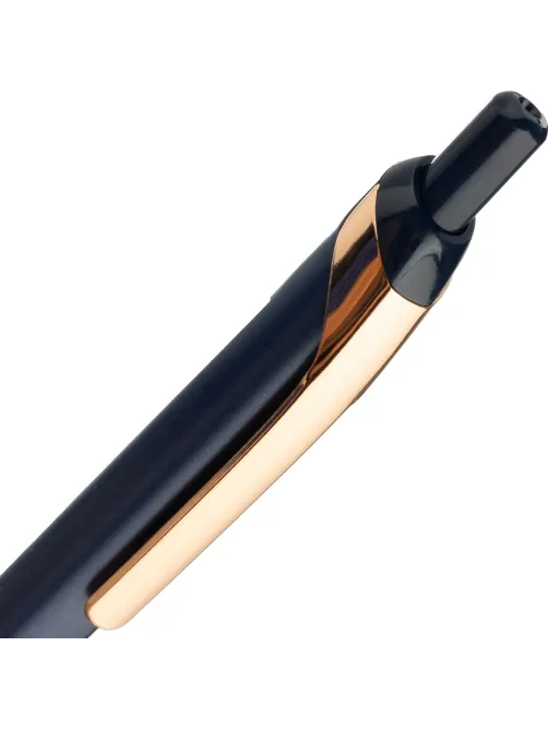 Ручка шариковая автомат. Deli EQ88-BL,син,игол.нак,0,7мм,пониж.вязк,2цв .сс