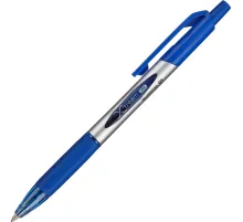 Ручка шариковая автомат. Deli X-tream Pro,д.ш.0,7мм,лин0,4,р/манж,син
