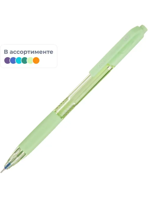 Ручка шариковая автомат. Deli X-tream,д.ш.0,7мм,лин0,4,р/манж,син,асс